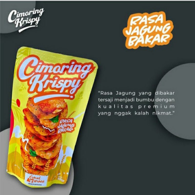 Cimoring Krispy 50gr || Cemilan kekinian || Cimol kering