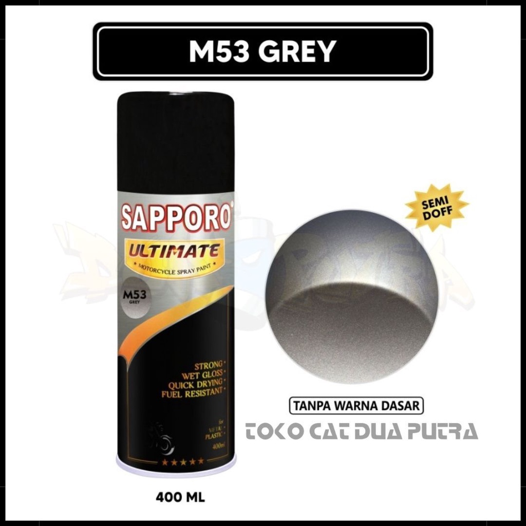 Cat Semprot / Cat Aerosol Sapporo Ultimate 400 ml M53 Grey (Doff)