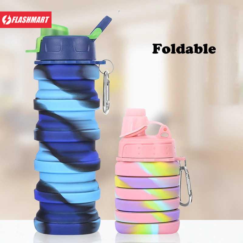 Flashmart Essor Gelas Lipat Silikon Foldable Camouflage Travel Mug 500ml - R2033