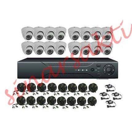 Paket Cctv 16 Channel 1000Tvl ( Komplit Tinggal Pasang Aja Bro )