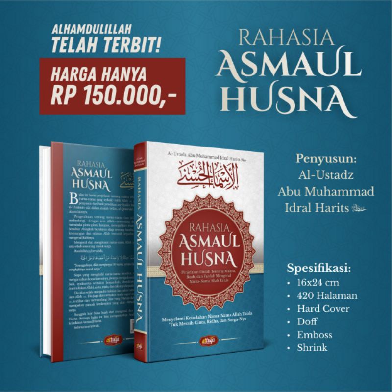 Buku RAHASIA ASMAUL HUSNA - ATTUQA - RAHASIA NAMA-NAMA ALLAH YANG AGUNG - KEUTAMAAN NAMA-NAMA ALLAH 