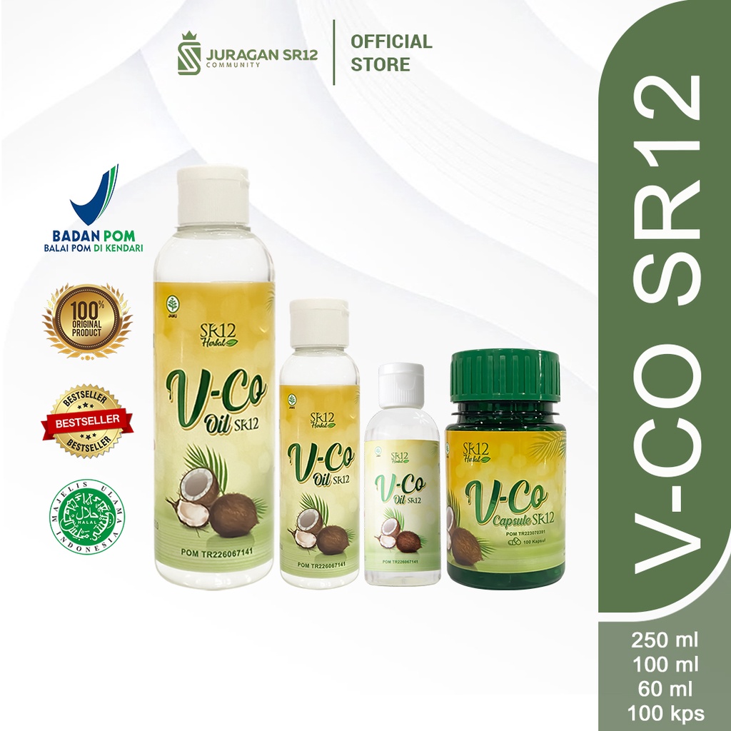 Jual Sr Vco Vico Oil Cair Kapsul Minyak Kelapa Murni Virgin Coconut