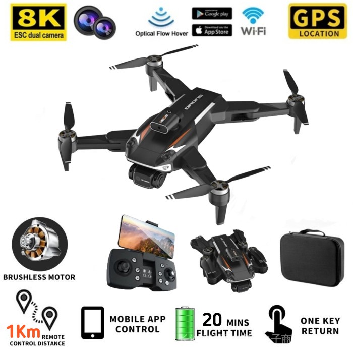 DRONE GPS JJRC X25 DUAL CAMERA 8K WIFI5G OPTICAL FLOW VS SJRC F11 F7