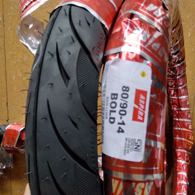 Ban Luar ASPIRA 80/90 Ring 14 BOLD Ban Depan Motor Matik Beat Vario Scoopy Mio Non Tubles 809014 80 