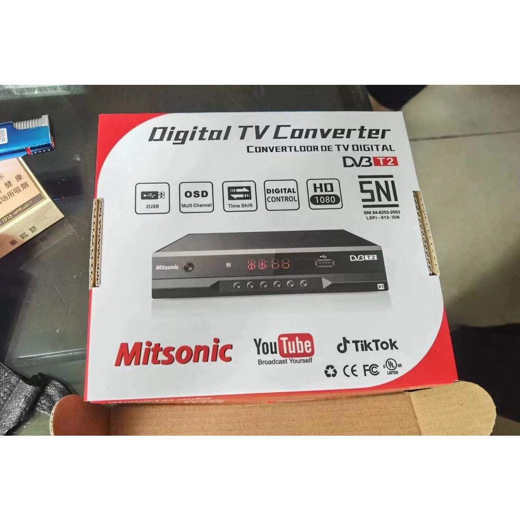 Digital TV Set Top Box Mitsonic Kominfo SNI Receiver Multimedia Player-YOYOSOO