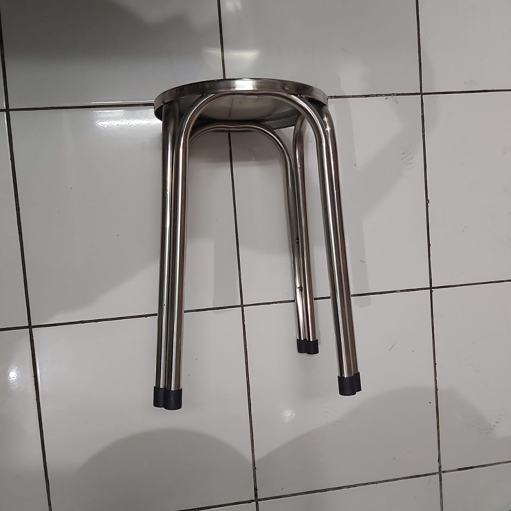 DM - Kursi Bangku Dengklek Besi Q2 Kursi Stainless Steel 3530