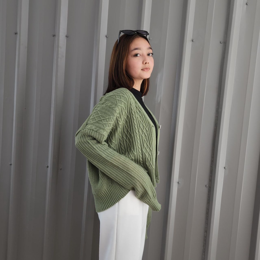 Geisha Cable Outher Luaran Rajut Murah Outer Rajut Cardigan