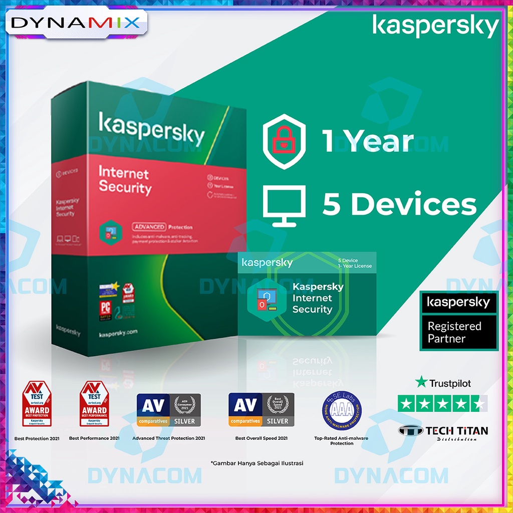 Kaspersky Internet Security 1 PC atau 3 PC atau 5 PC 1 year | ORIGINAL 365 hari Anti Virus untuk komputer