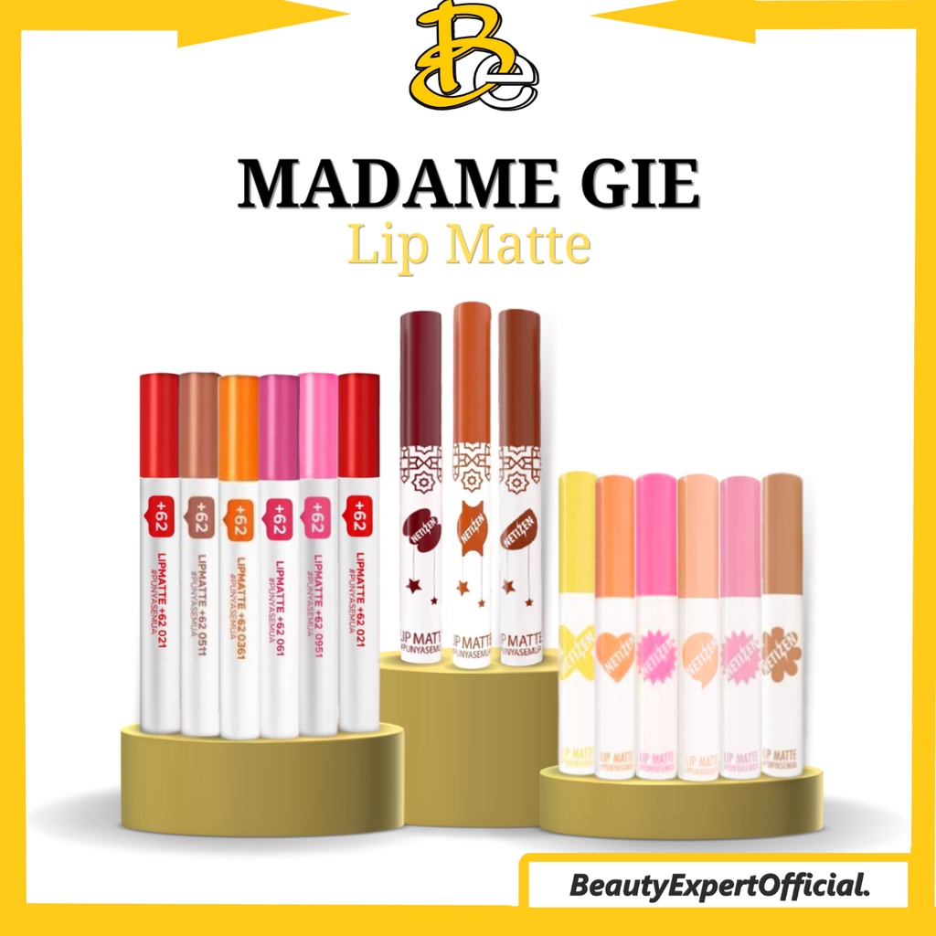 ⭐️ Beauty Expert ⭐️ Madame Gie Lip Matte Netizen +62 - Make Up Lipstick | Lip Cream