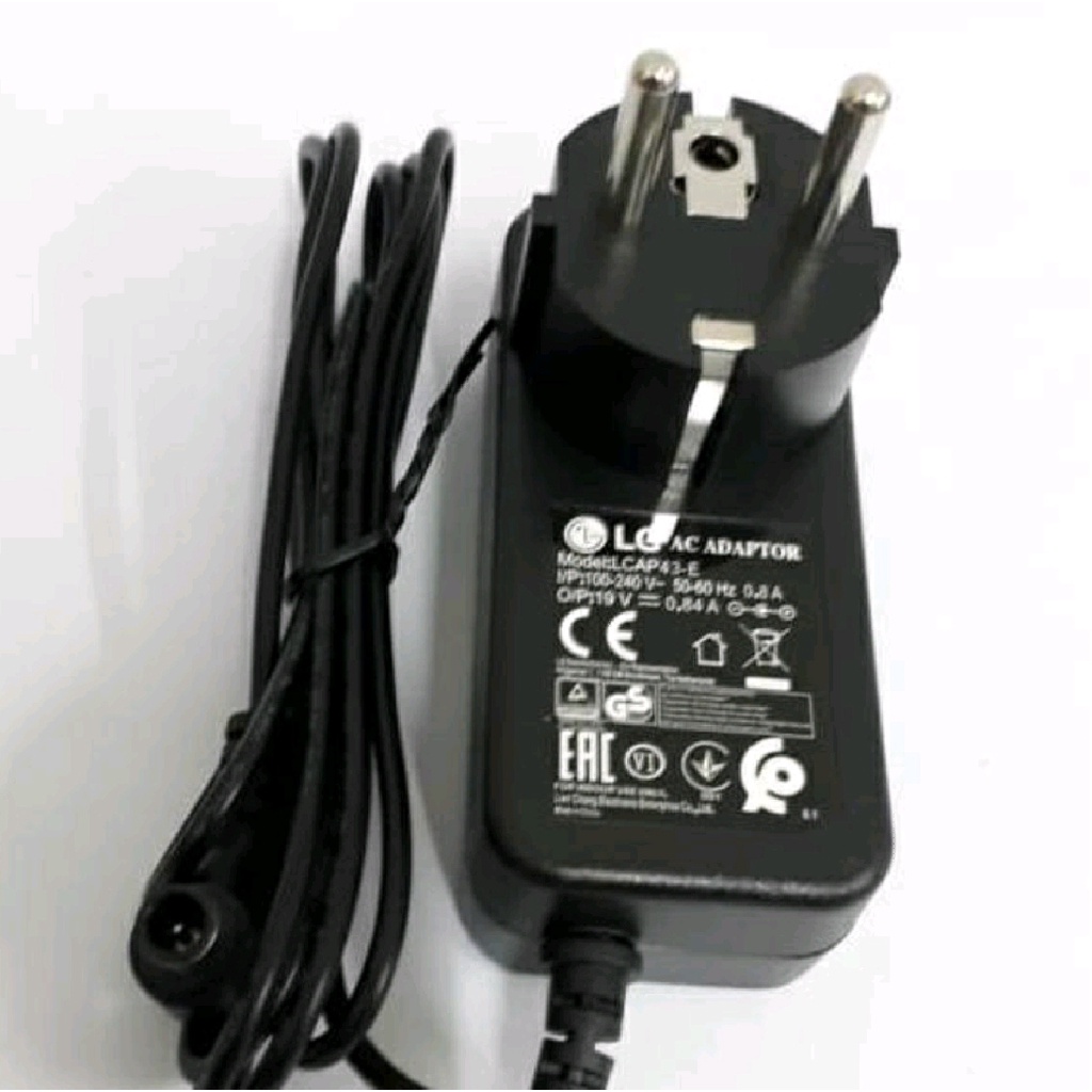 Adaptor Charger LG 19V 0.8A LCD LED TV 23" 22" 20" 19"Inch