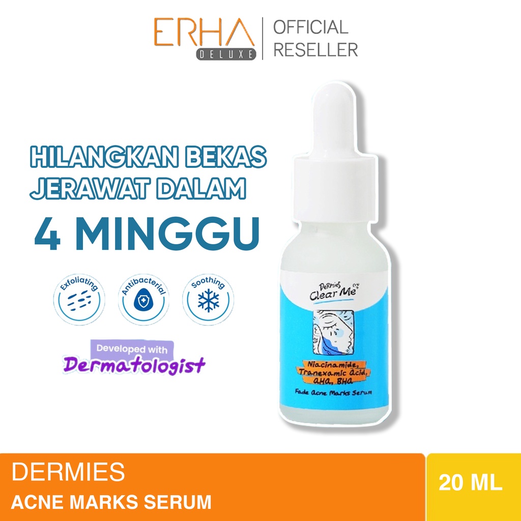 Dermies Clear Me Fade Acne Marks Serum + Niacinamide - Pudarkan Bekas Jerawat