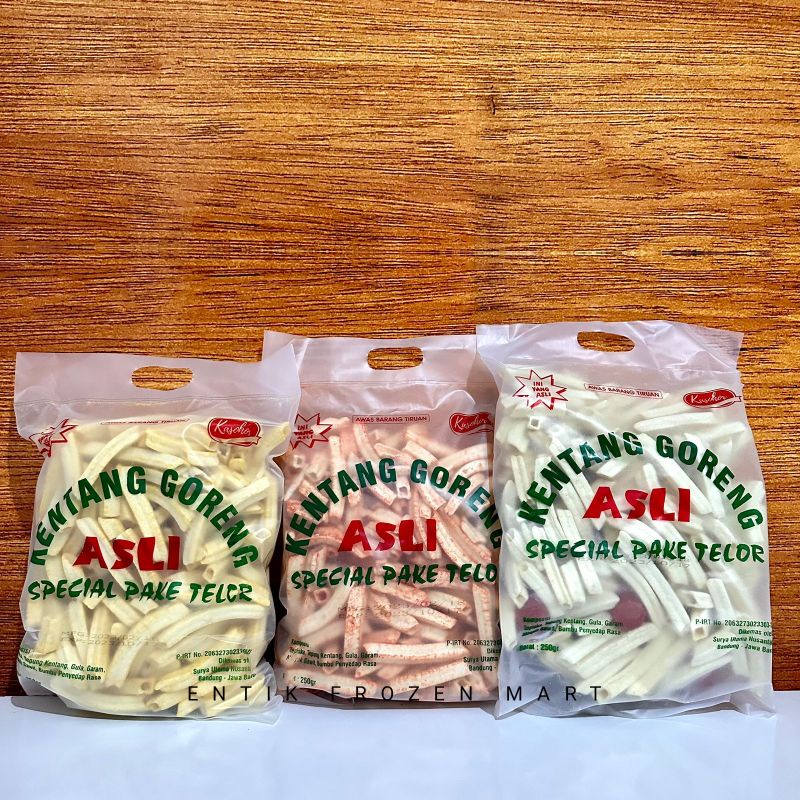 Kentang Goreng Stik Snack | Cap Asli Spesial Pake Telor 250gr Camilan dan Makanan Ringan Murah