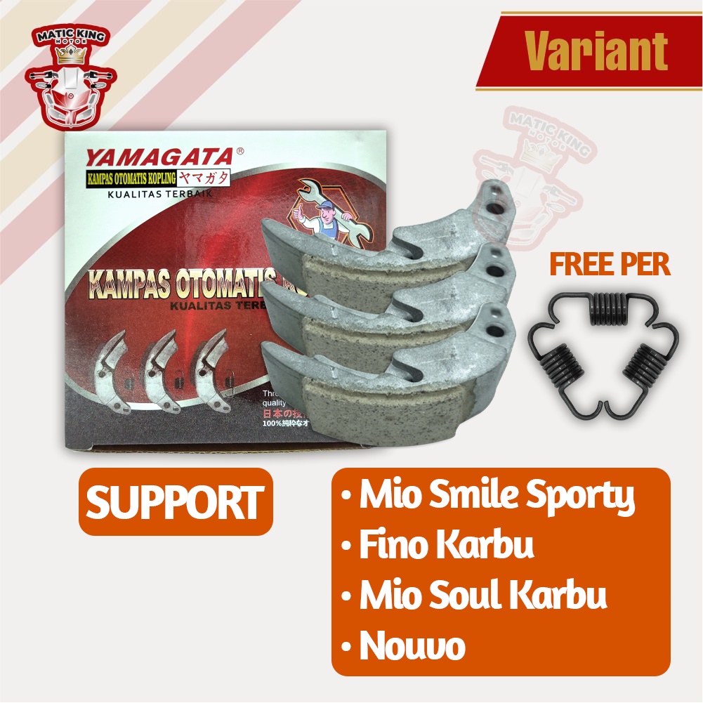 Kampas ganda kopling Yamaha Mio Sporty Smile Fino Karbu Suzuki Nex 5TL Yamagata