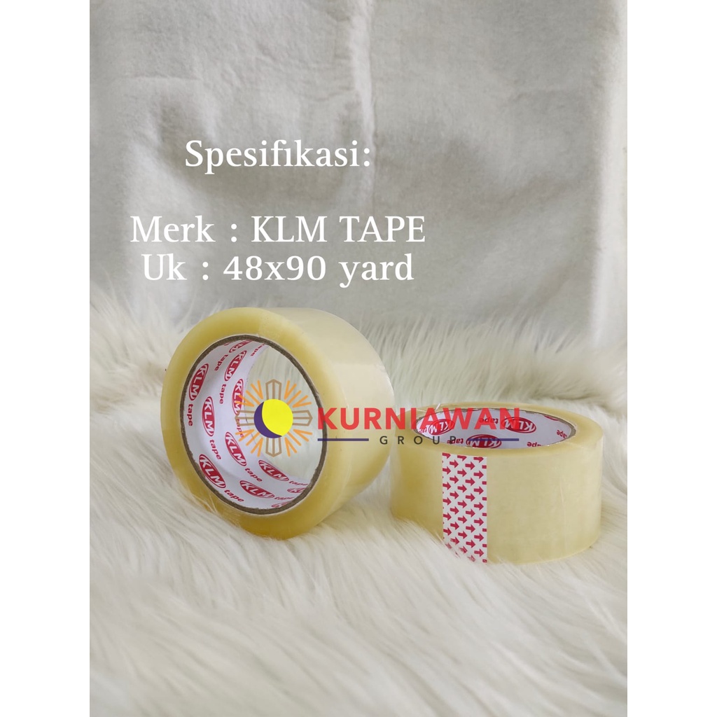 

Lakban Bening KLM TAPE Uk 48mm 90y / 100y MIN ORDER 6PCS