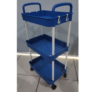 SHENAR,(COD) RACK HANA RACK/Rak Troli 3Susun Serbaguna Rak Salon Organizer Rack Rak Kamar Tidur Dapur Kamar Mandi Dengan Roda