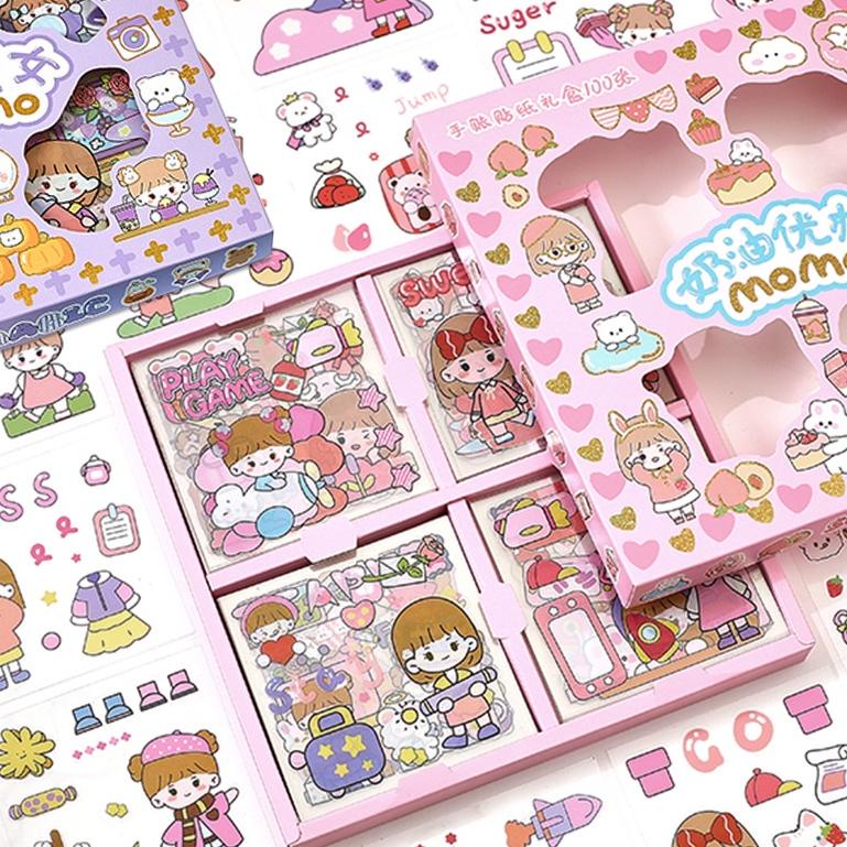 

Ready Stock ( CLS ) 100 Lembar Stiker Motif Kartun Korea Lucu Anti Air Dekorasi Handbook Scrapbook DIY →Ready Stock