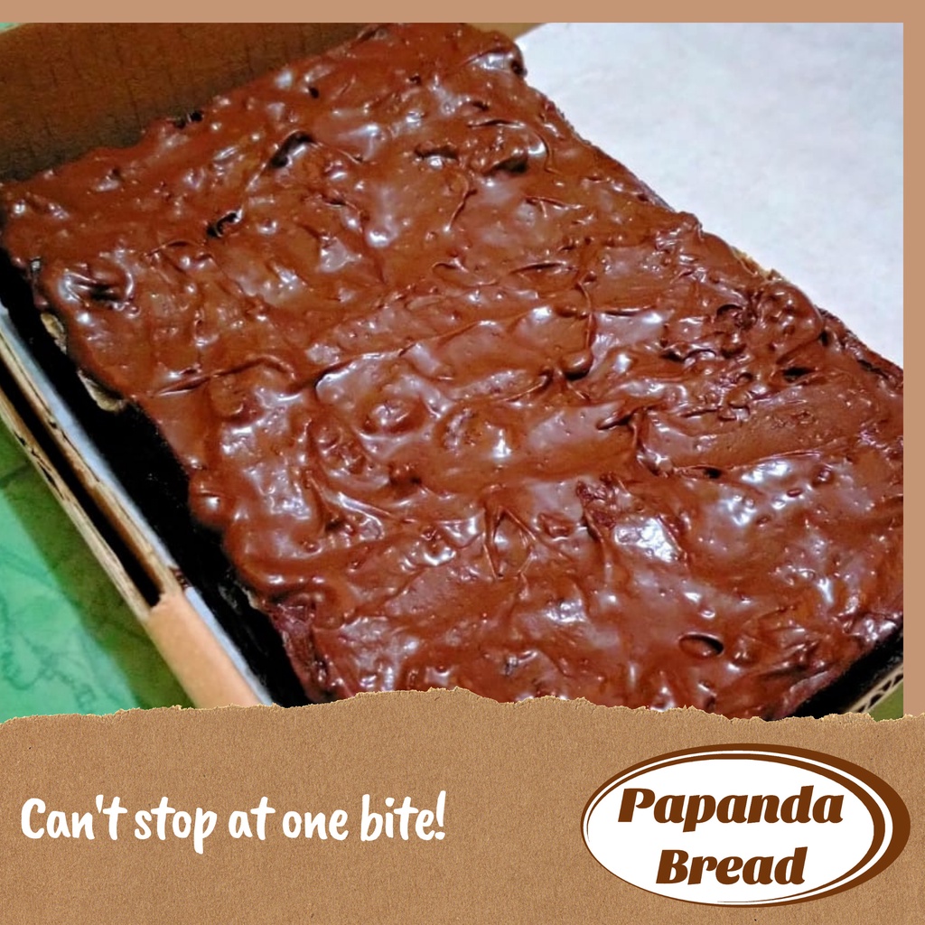 

Fudgy Brownies CHOCO CRUNCHY / Brownies Panggang - Papanda Bread (Small/ Medium)