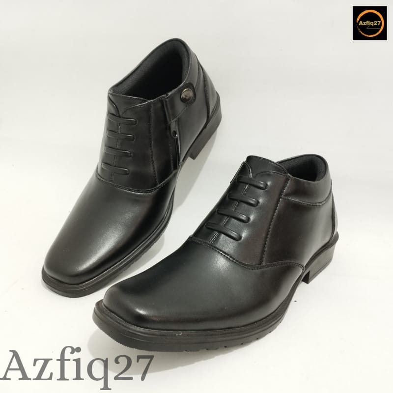 Sepatu Pdh TNI POLRI SECURITY Dop Model Terbaru Tali Mati Pengencang Resleting YKK Azfiq27 #7 Dop