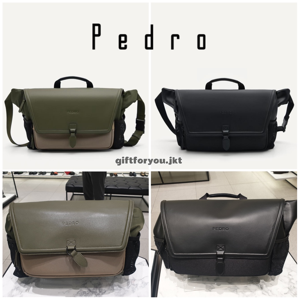 Tas Pria Pedro Owen Messenger Bag Original Man Cowok Tas Kerja