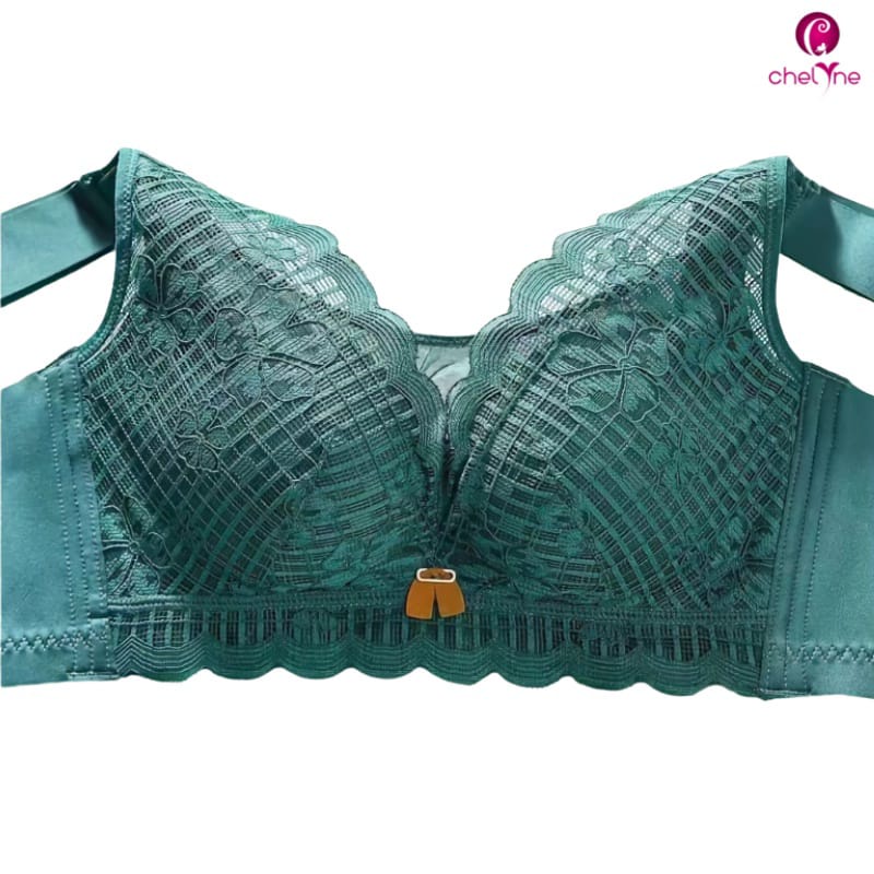 BH Chelyne Premium Big Size Busa 6925 Tanpa Kawat - Jumbo Full Cup Bra - Brukat Lace Mix Seamless 38/42