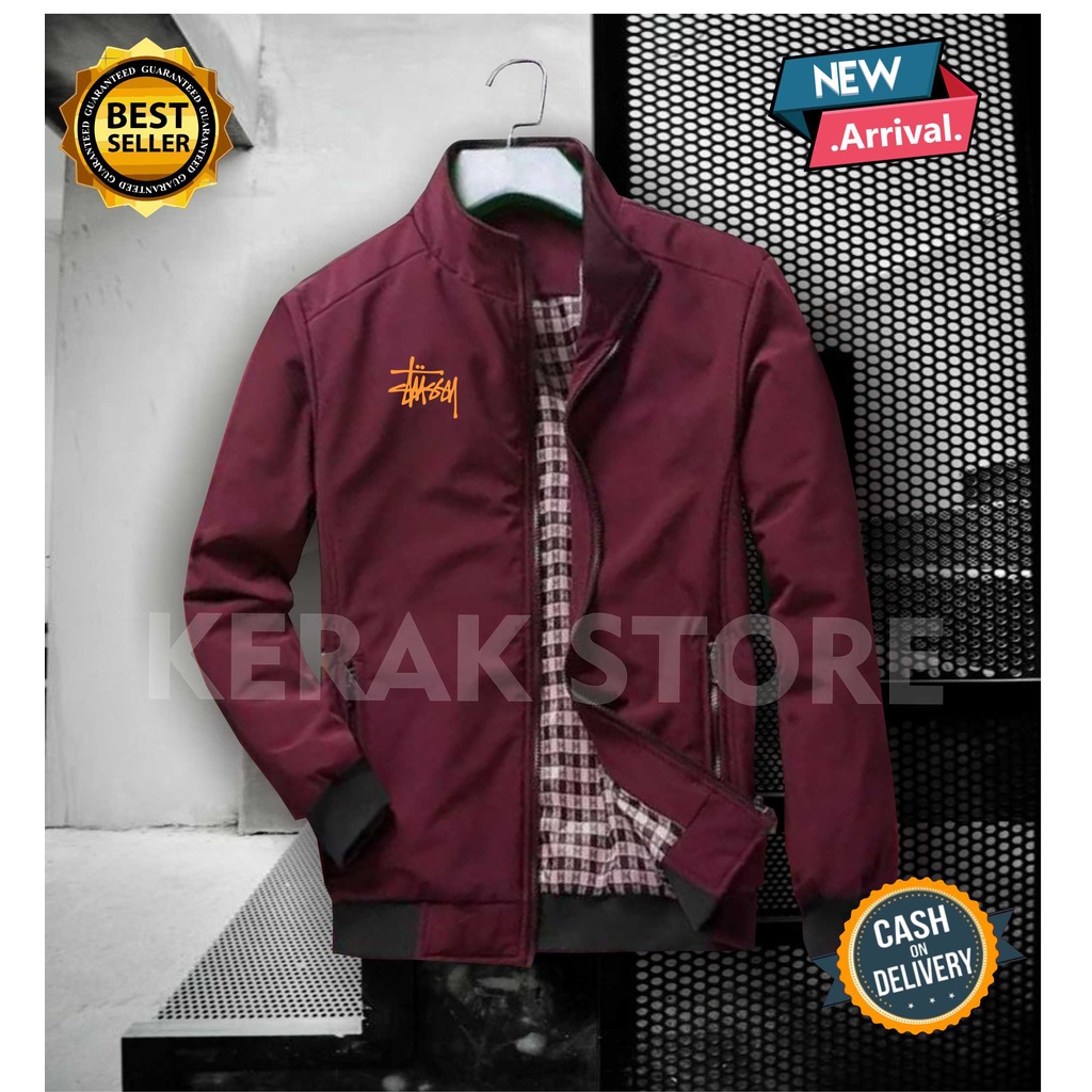 Jaket bomber perasut Kantor Pria Bomber parasut Pria