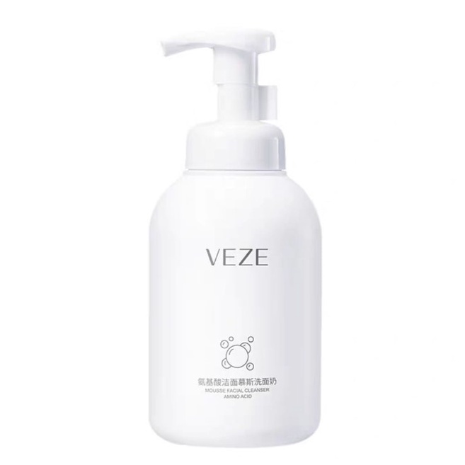 Veze Mousse Facial Cleanser Amino Acid Pembersih Wajah Asam Amino 450ml