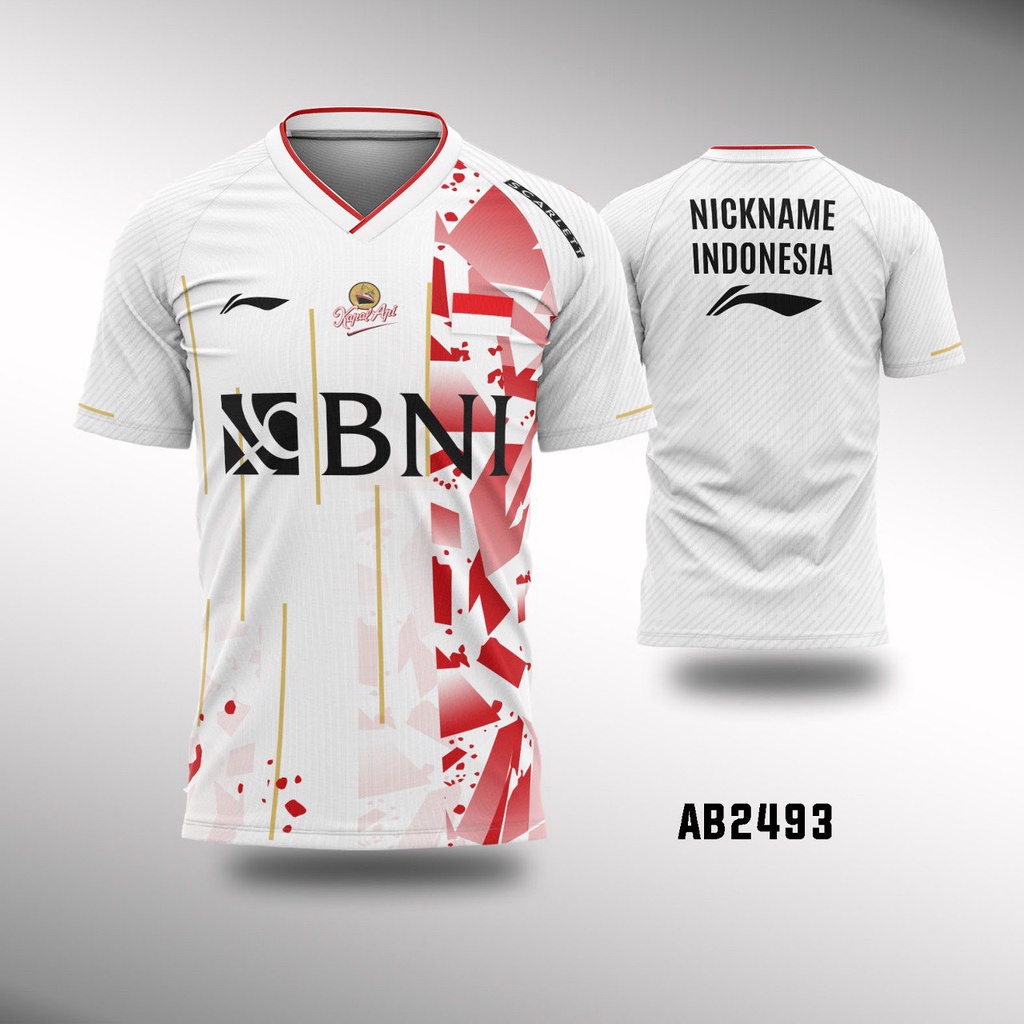 Jersey Badminton Indonesia - Lining - BWC 2022 AB2493