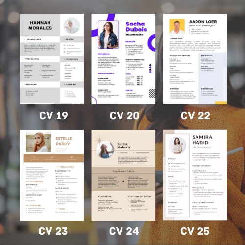 Pembuatan CV | Desain CV / Design CV dan Lamaran Kerja - FREE REVISI