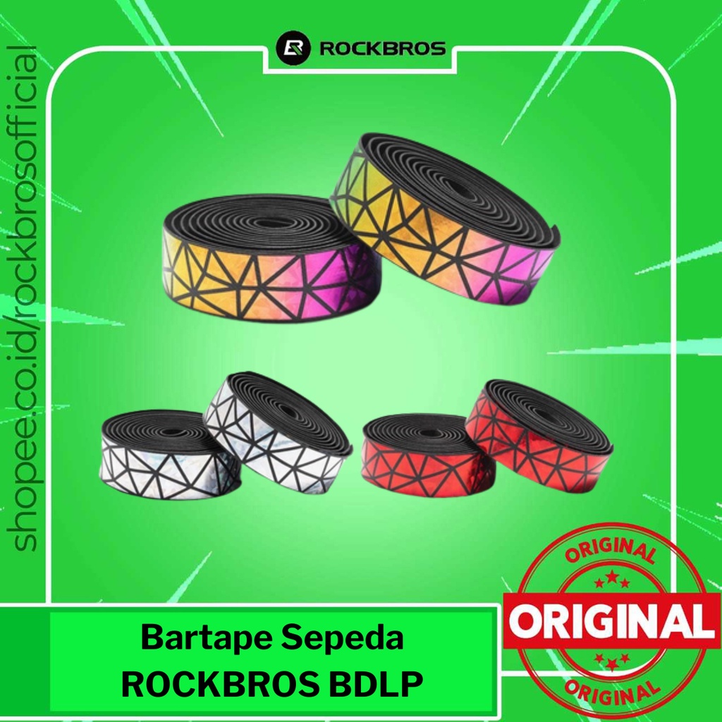 Bartape Sepeda Rockbros BDLP Handlebar Road Bike Cycling Handle Bar Tape Strap Dropbar Liteskin EVA 