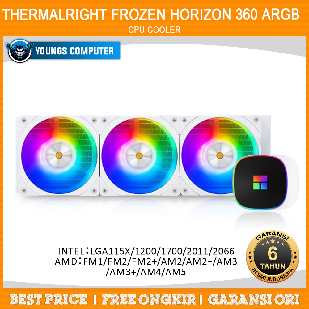 CPU COOLER THERMALRIGHT Frozen Horizon 360 WHITE ARGB AIO WaterCooling