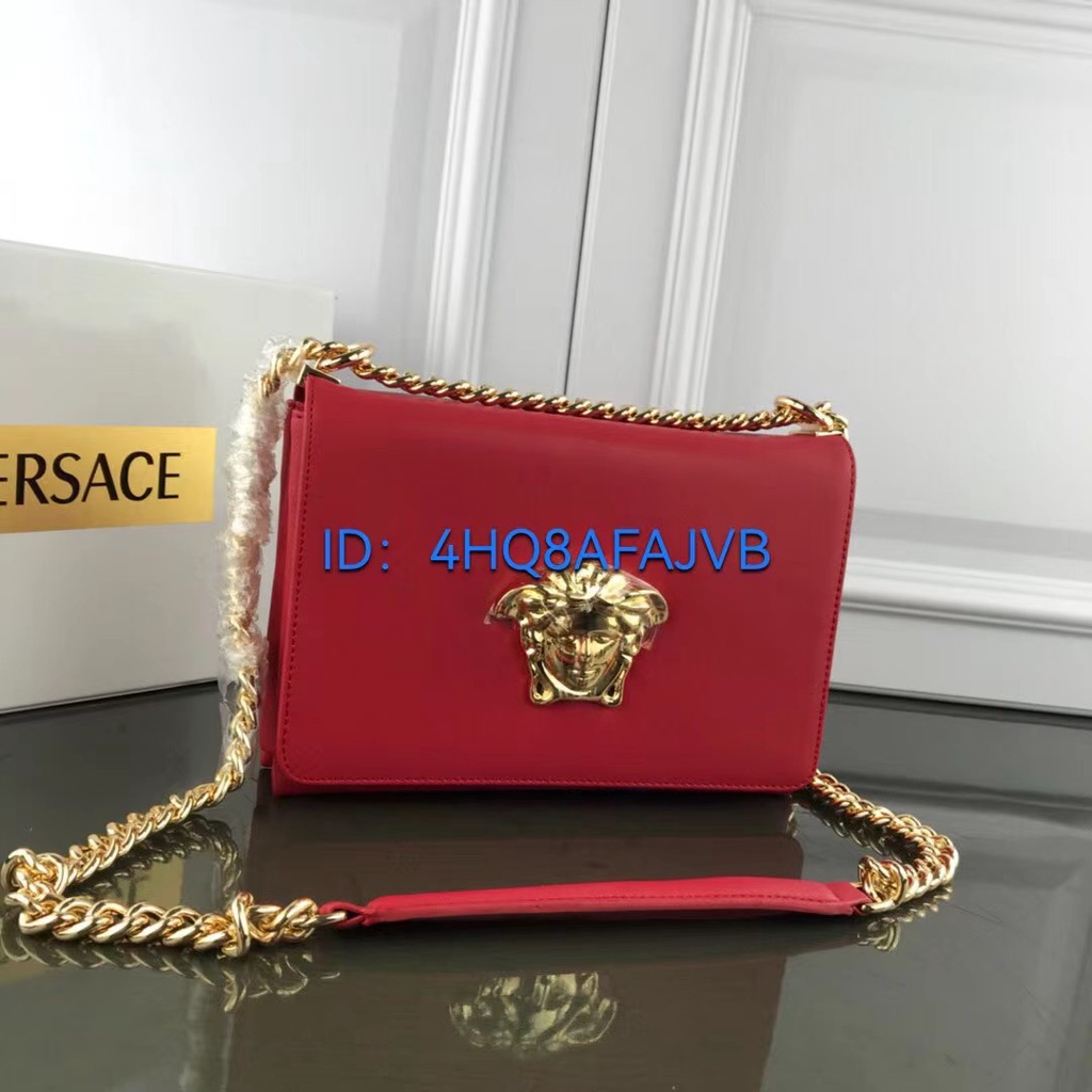 Original Versace 2023 Fashion Classic Latest Organ Bag Chain Strap Single Shoulder Crossbody Bag