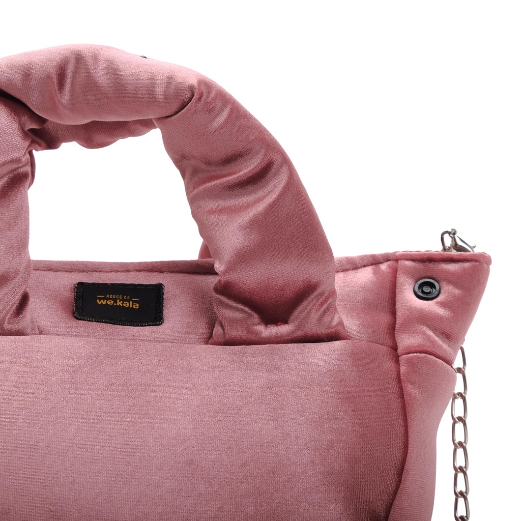 House Of We.Kala - Tas Selempang Wanita Kiera Handle Velvet Bag