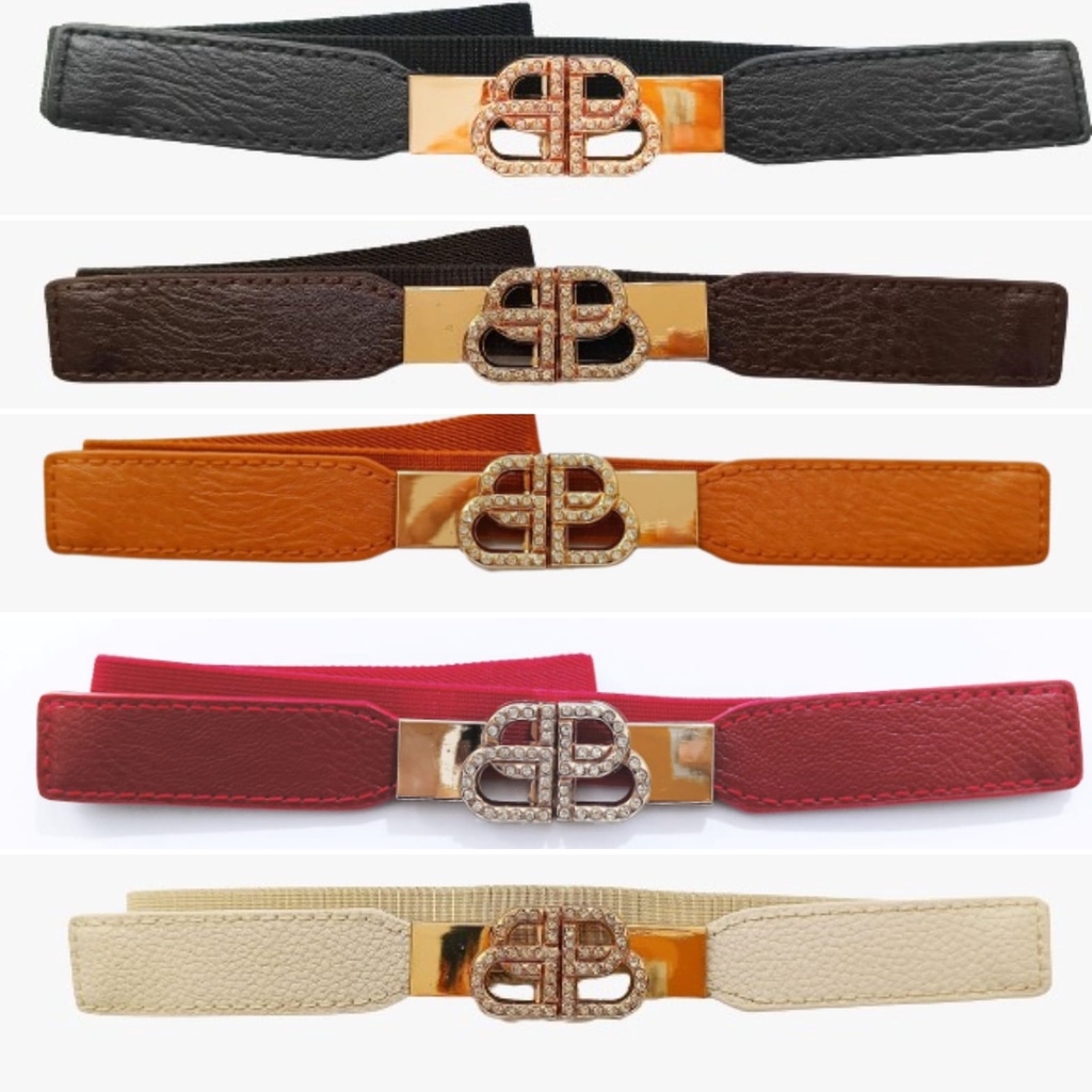 BELTSHOP NEW IKAT PINGGANG WANITA IMPORT/TALI PINGGANG KARET ELASTIS/WOMEN FASHION BELT 02370-02374