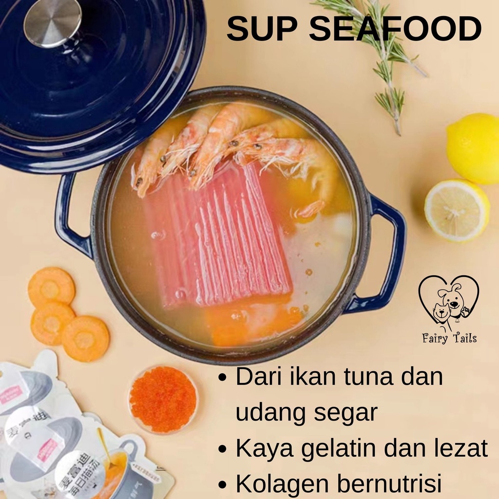 [PREMIUM] Sup Daging dan Seafood Makanan Basah Untuk Kucing Anabul Makanan Utama Kaldu Ekstrak Konsentrat Daging Murni / Meat Broth Soup for Cat