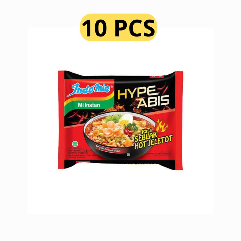 

Indomie HypeAbis rasa seblak jeletot (10 PCS)