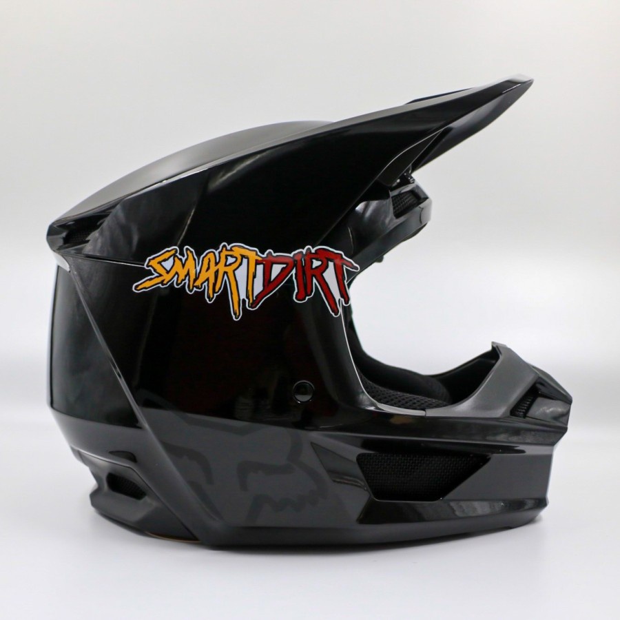 HELM MOTOR FOX V1 PLAIC BLACK HELM CROSS TRAIL FOX V1 PLAIC ORIGINAL