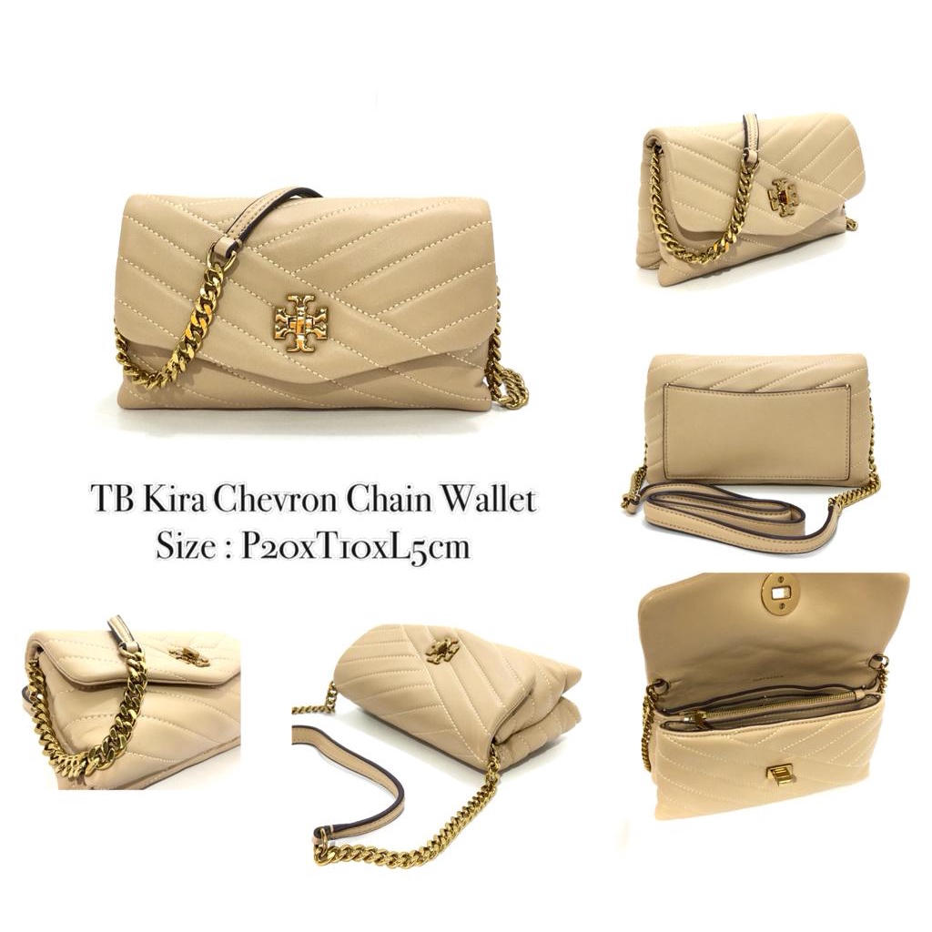Tb Kira Chevron Chain Wallet