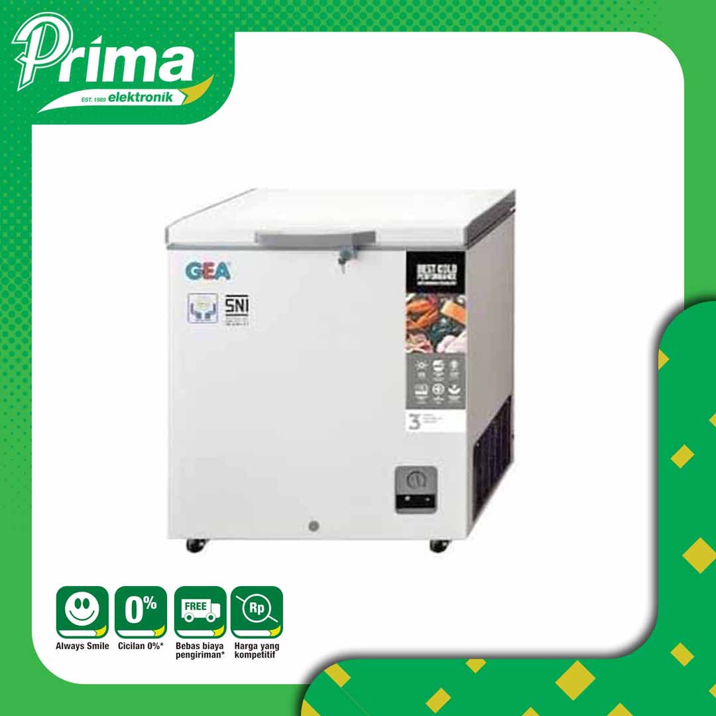 GEA CHEST FREEZER AB108R 100 LITER/ Freezer Box AB108R/ AB-108 /  Freezer Gea