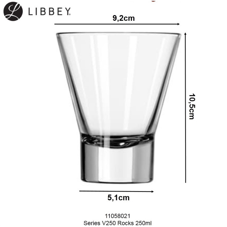 Dessert Glass 250ml/ Juice Glass/ V250 Glass V250 Old Fashioned Glass - Libbey 11058021