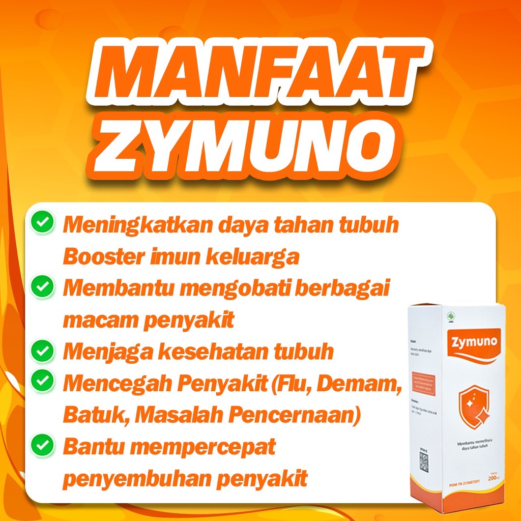 Paket 2 Botol Zymuno - Zymuno Vitamin Herbal Bantu Tingkatkan Daya Tahan Tubuh Imun Jaga Kesehatan Cegah Kanker Flu Demam Batuk Bantu Percepat Penyembuhan Penyakit