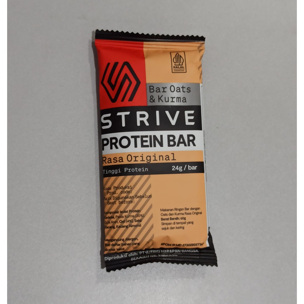 STRIVE Protein Bar Muscle Recovery Meal Cemilan Olahraga Sehat