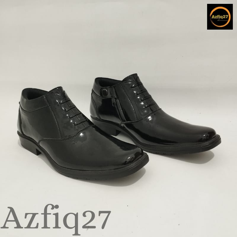 Sepatu Pdh Tni Polri Security Ori Tampilan Mengkilap Pengencang Resleting YKK Model Terbaru Azfiq27 #7