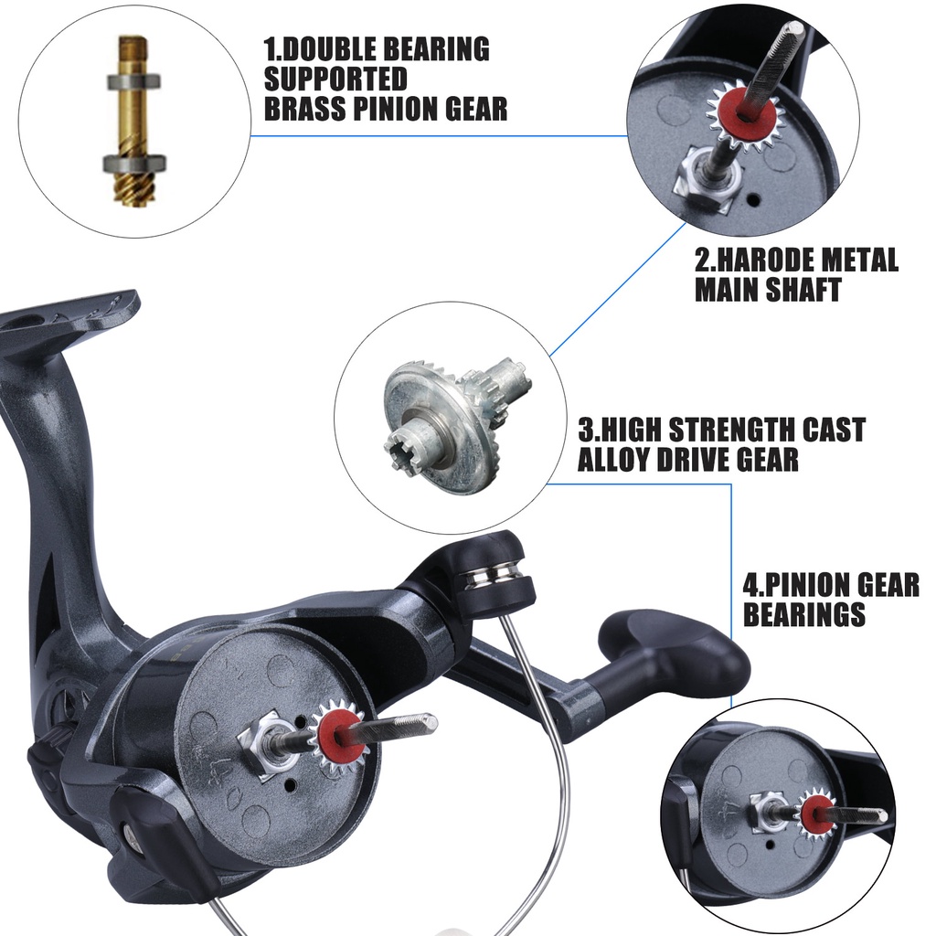 Sougayilang Reel Pancing 3 Color Fishing Reel Drag Max 20Kg Gear Ratio: 5.2:1 Fishing Tackle Yang Hemat Biaya Reel Pancing Gulungan Pancing