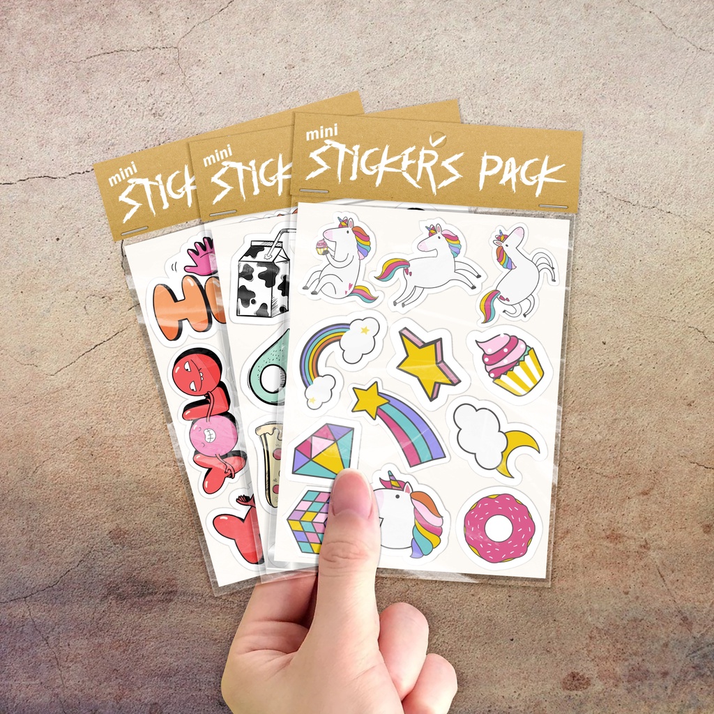 

Mini Sticker Pack Volume 6 | Stiker Set Vinyl Waterproof | Stiker Dekorasi Case Handphone - Laptop - Helm