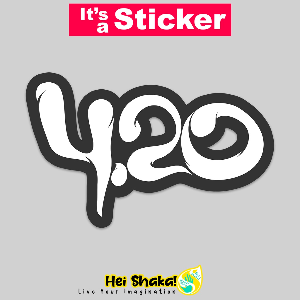 Stiker 420 Fourtwnty Sticker Musisi Musik Bahan Vinyl Anti Air