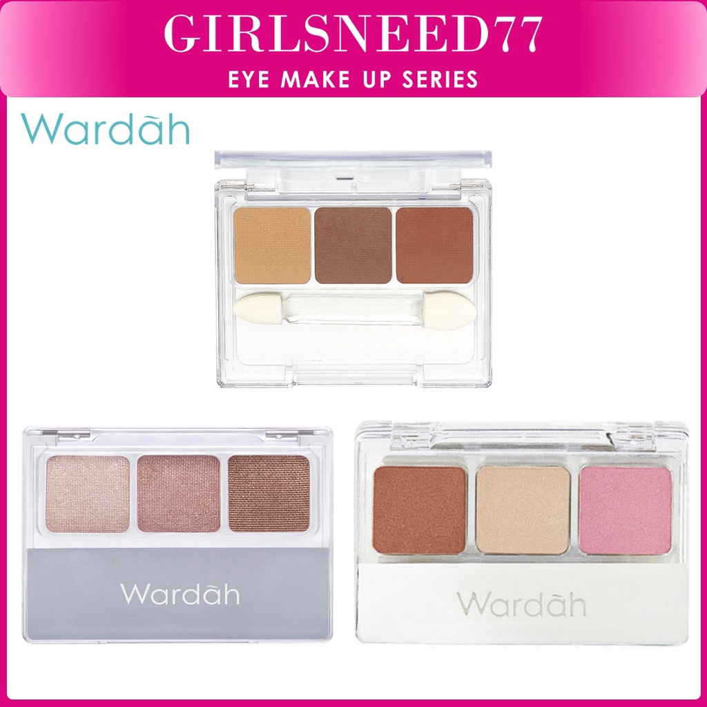 Wardah Eye Shadow - 3 Warna Intense Yang Tahan Lama GIRLSNEED77