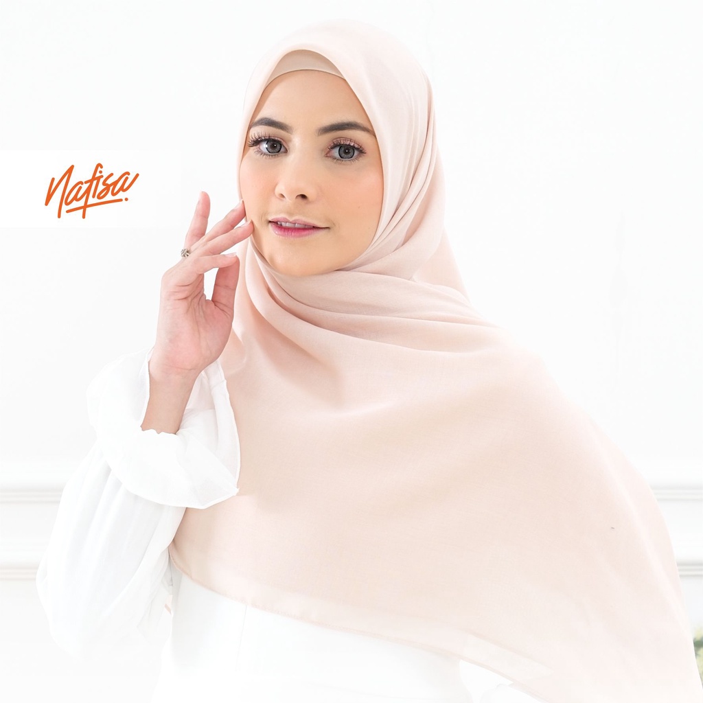 FLASH SALE SCARF | Jilbab Saudia Eksklusif Scarf ALLURA HIjab Segiempat Voal | Kerudung Katun Jahit Tepi Segi Empat Sekolah