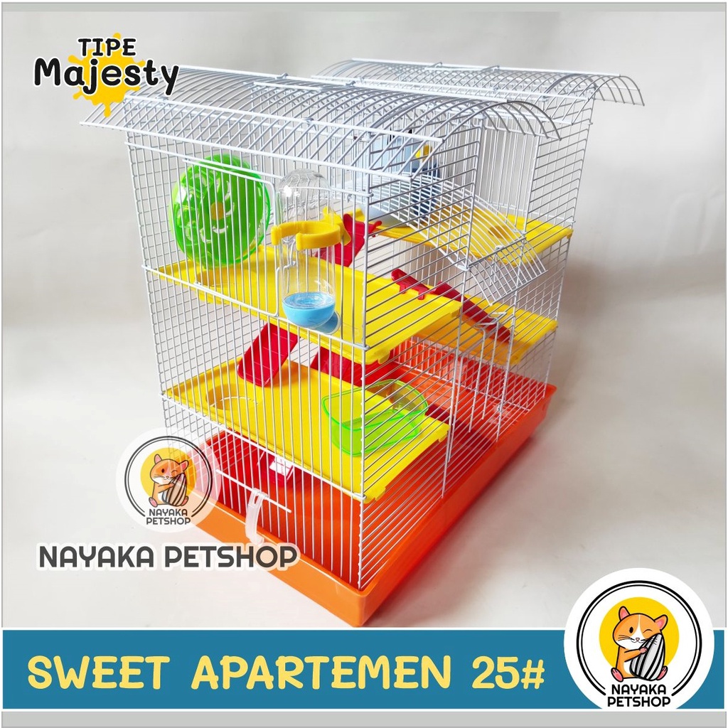 Sweet Apartemen Kandang Hamster Besar Tingkat 3 Lantai Murah