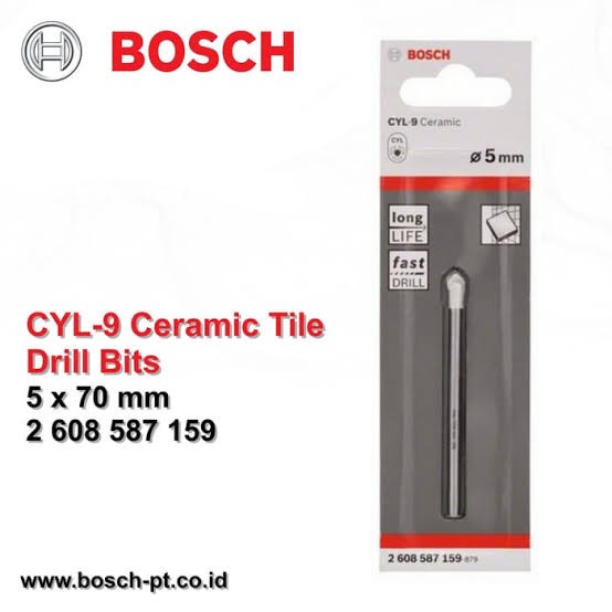 Mata Bor Keramik / Tombak BOSCH CYL-9 5mm
