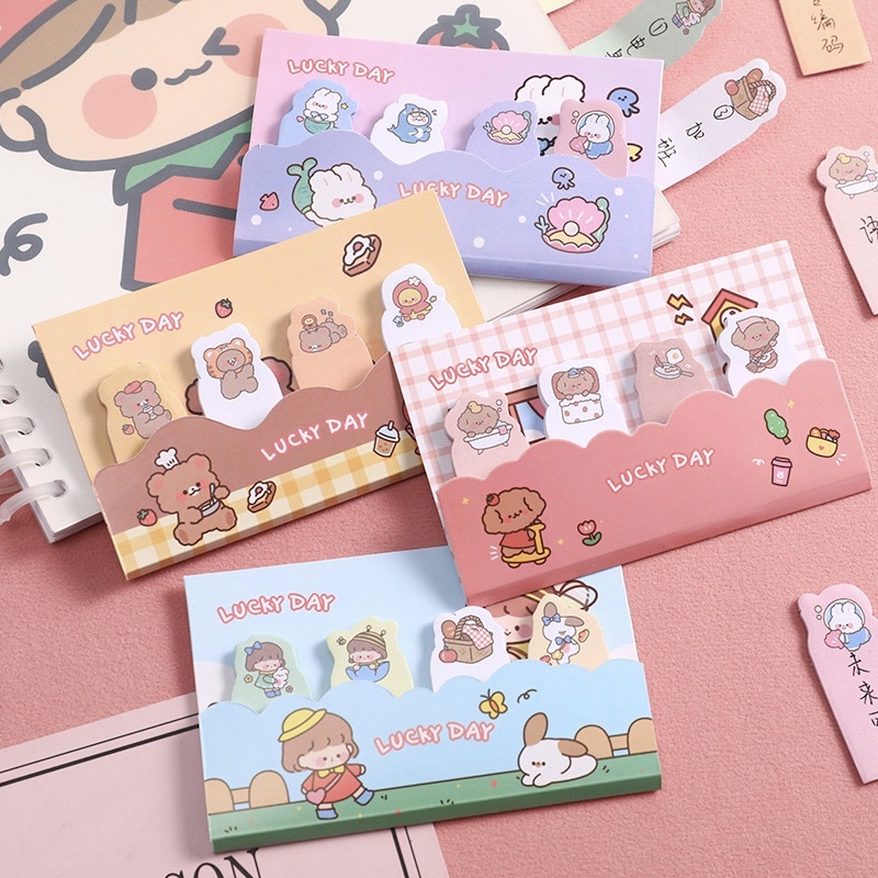 

Sticky notes index lucu / Pembatas buku lucu / page marker STK4